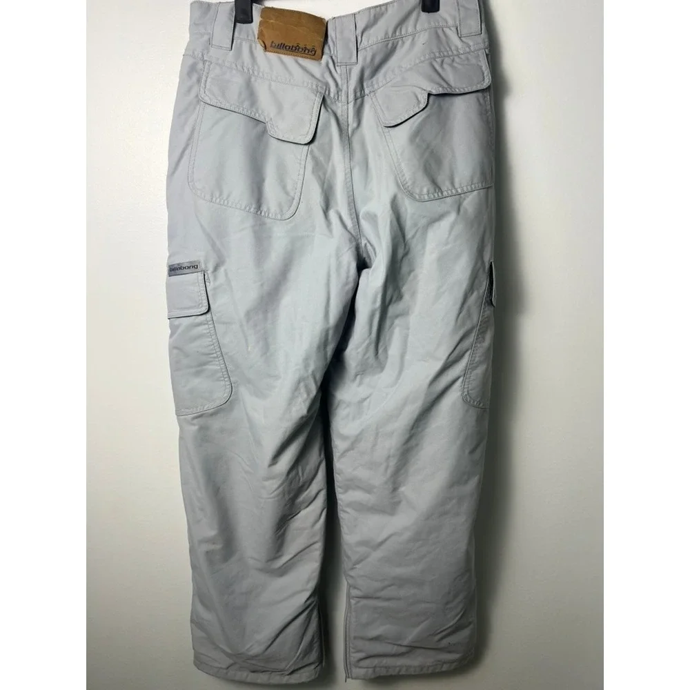 Billabong Snow Pants Men XL Grey Weather Defense Cargo Ski Snowboard Outerwear‎